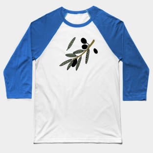 Sprig with olives. Baseball T-Shirt